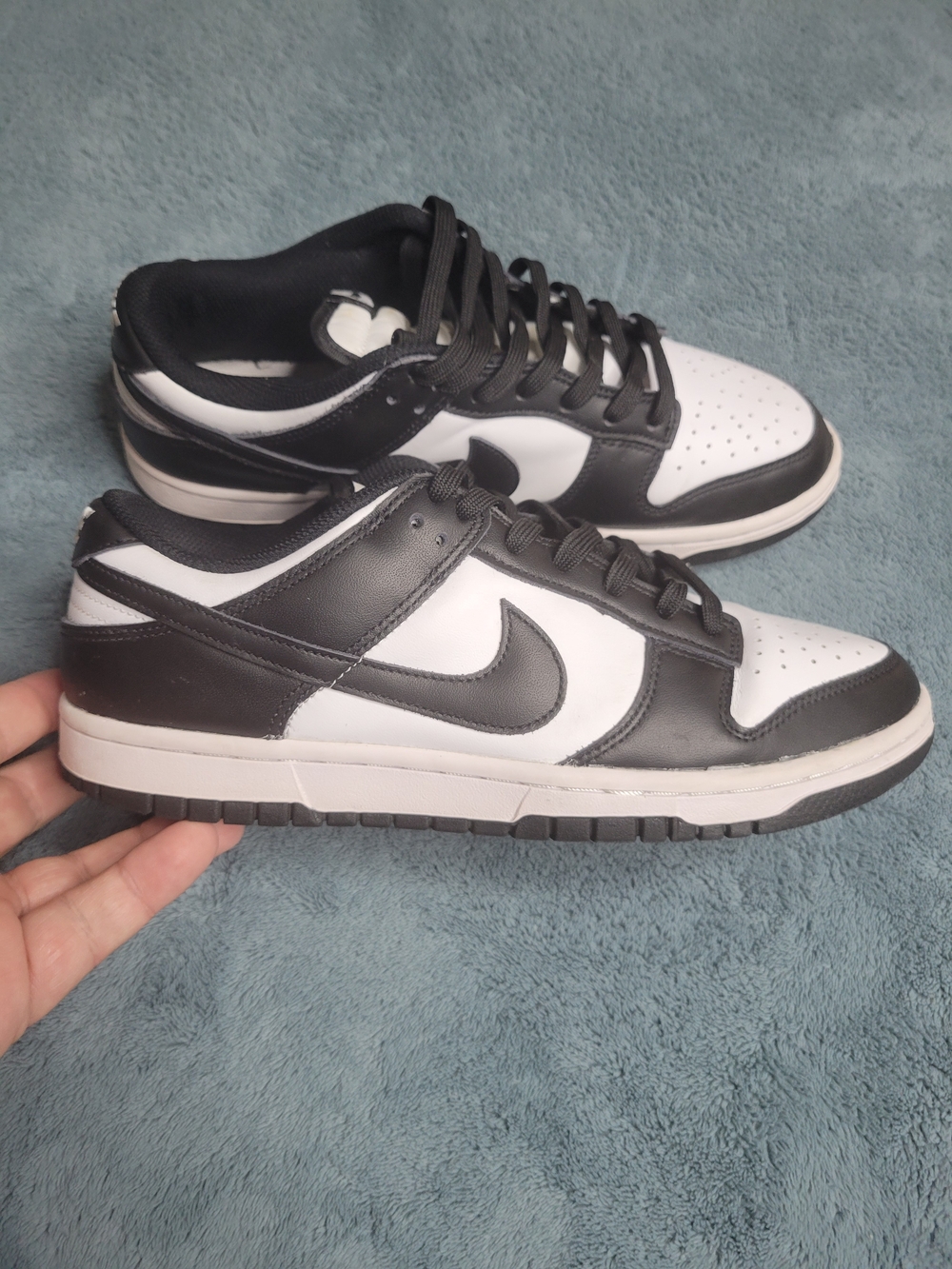 Nike Womens Dunk Low Retro Black/White Sneakers Size 10